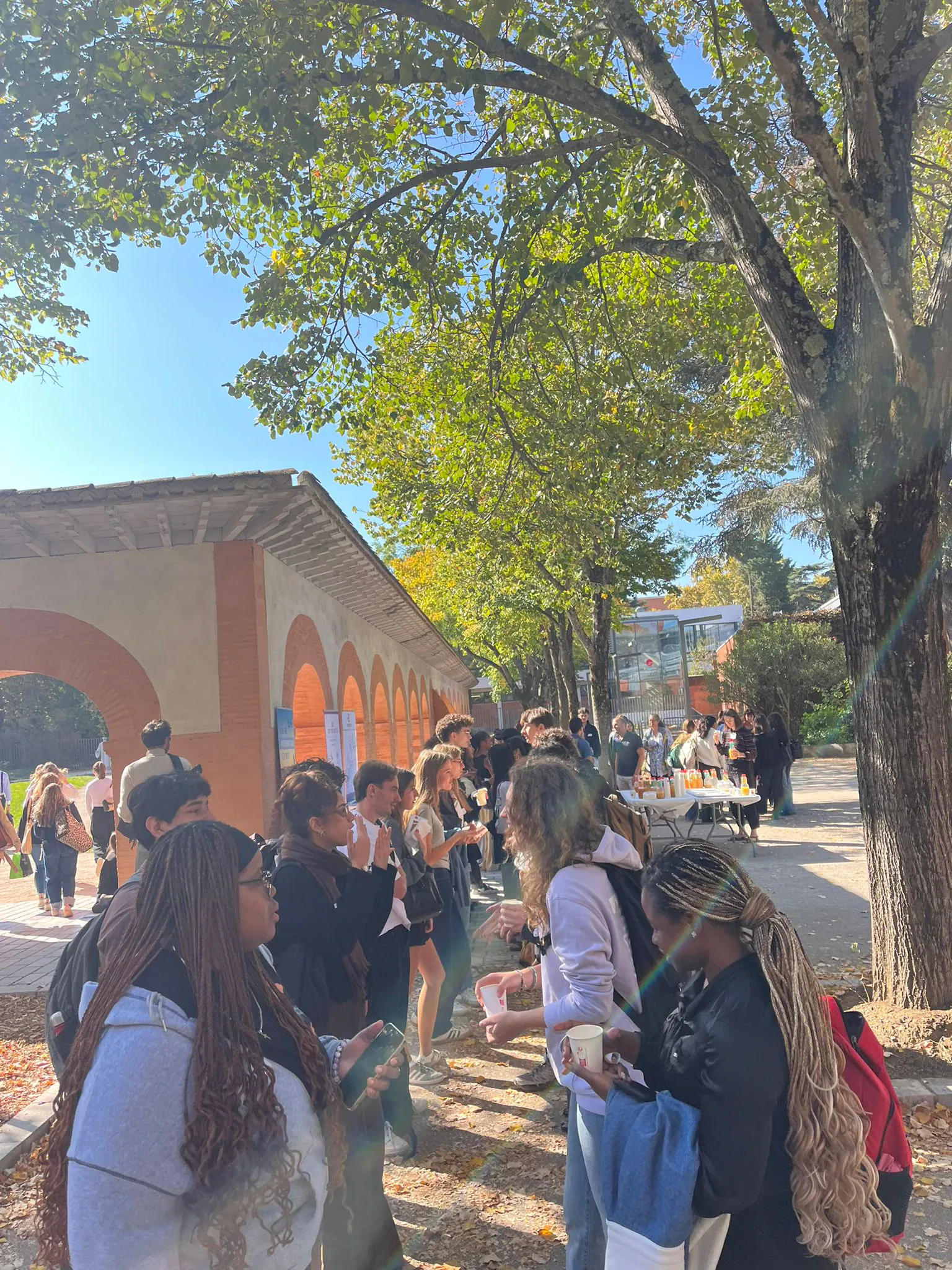 International students at a Welcome Month event