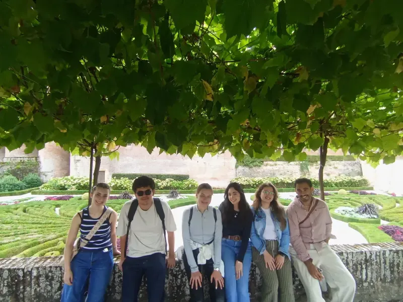 AEGEE Toulouse members visiting a garden