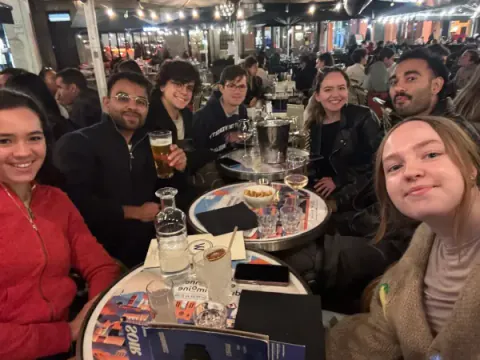 AEGEE Toulouse members at a social evening